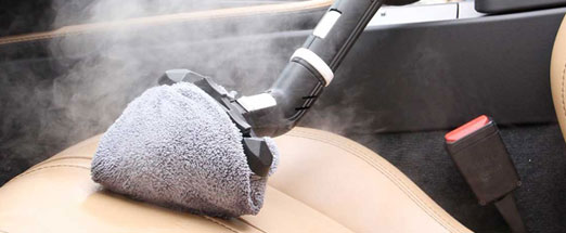 Get professional results with car detailing, using steam vapour