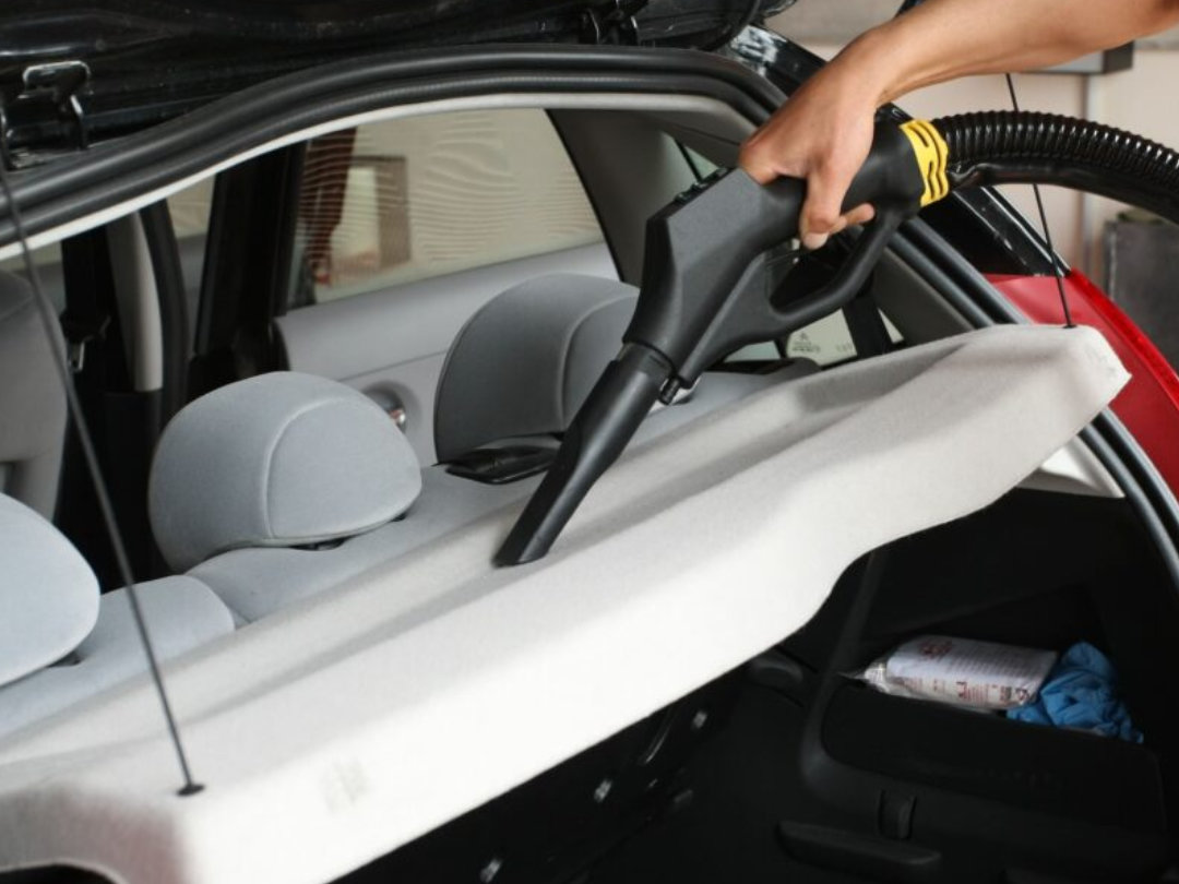 Car Upholstery Cleaning with Steam Vacuum Machine